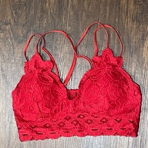 Red bralette